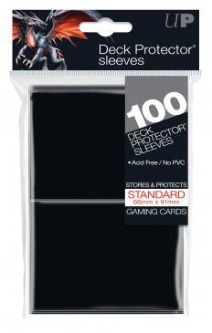100ct Black Standard Deck Protectors - Destination Retro