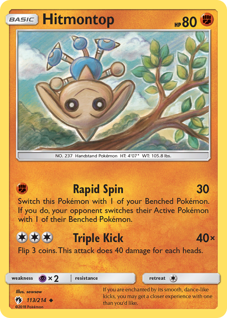 Hitmontop (113/214) [Sun & Moon: Lost Thunder] - Destination Retro