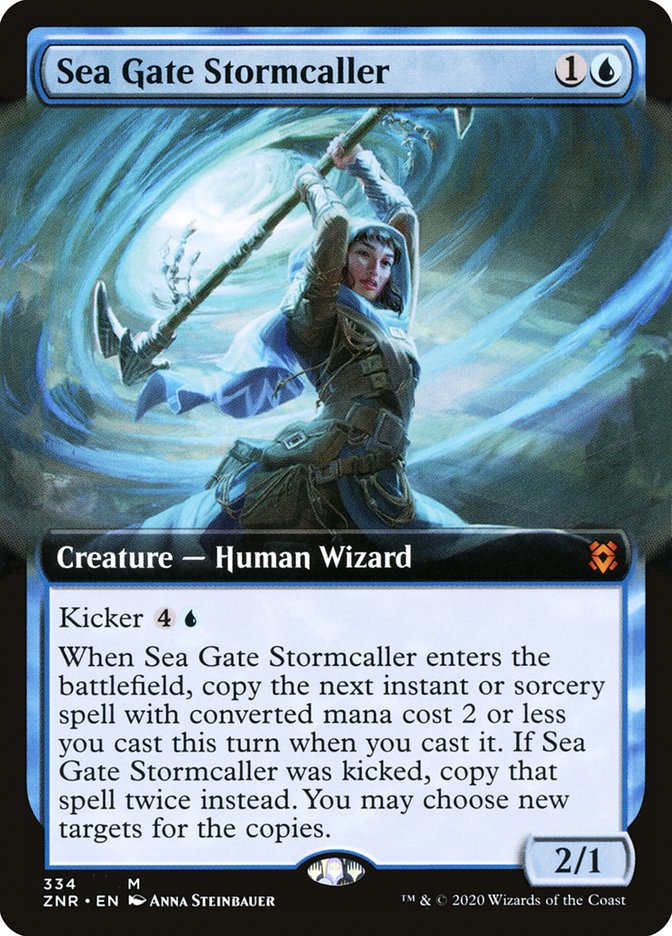 Sea Gate Stormcaller (Extended Art) [Zendikar Rising] - Destination Retro