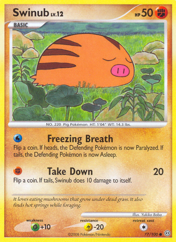 Swinub (77/100) [Diamond & Pearl: Stormfront] - Destination Retro
