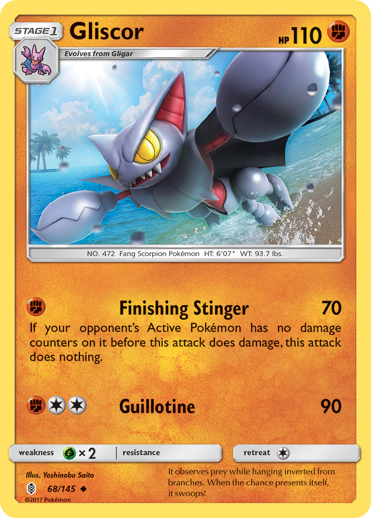 Gliscor (68/145) [Sun & Moon: Guardians Rising] - Destination Retro