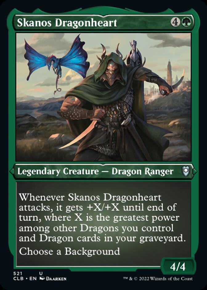 Skanos Dragonheart (Foil Etched) [Commander Legends: Battle for Baldur's Gate] - Destination Retro