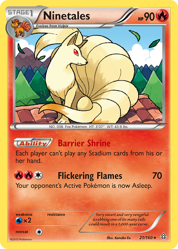 Ninetales (21/160) [XY: Primal Clash] - Destination Retro