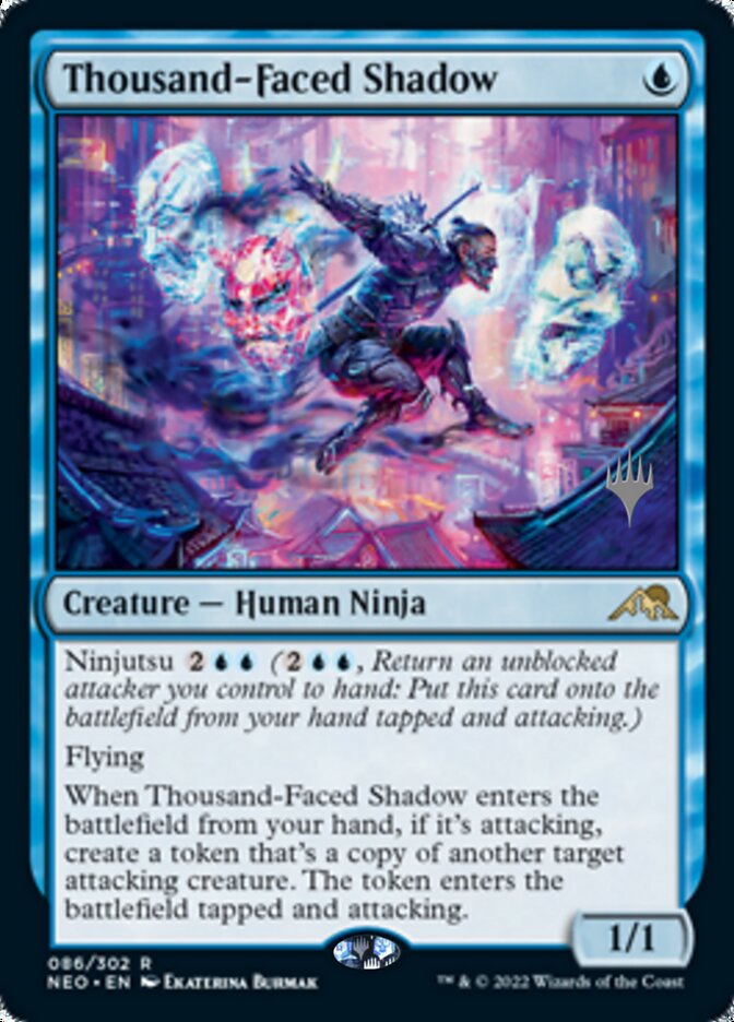 Thousand-Faced Shadow (Promo Pack) [Kamigawa: Neon Dynasty Promos] - Destination Retro