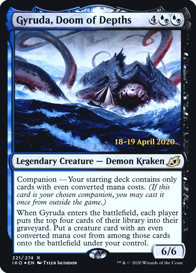 Gyruda, Doom of Depths  [Ikoria: Lair of Behemoths Prerelease Promos] - Destination Retro
