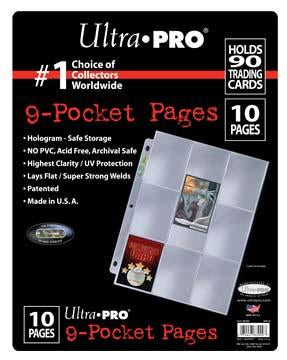 9-Pocket Platinum Page for Standard Size Cards - Destination Retro