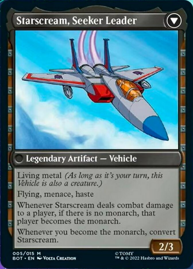 Starscream, Power Hungry // Starscream, Seeker Leader [Universes Beyond: Transformers] - Destination Retro