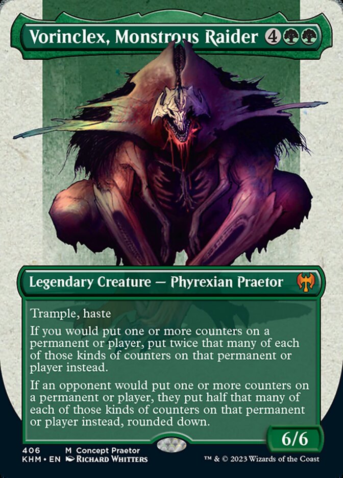 Vorinclex, Monstrous Raider (Borderless Concept Praetors) [Phyrexia: All Will Be One] - Destination Retro