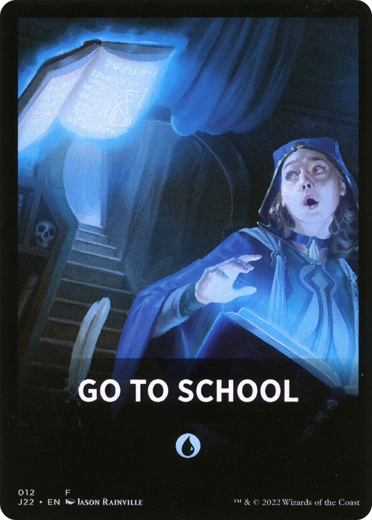 Go to School Theme Card [Jumpstart 2022 Front Cards] - Destination Retro