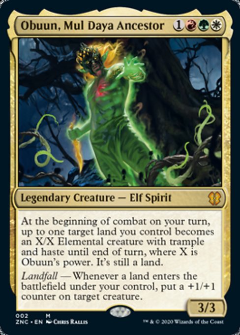 Obuun, Mul Daya Ancestor [Commander: Zendikar Rising] - Destination Retro