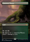 Llanowar Wastes (Borderless Alternate Art) [The Brothers' War] - Destination Retro
