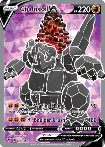 Coalossal V (173) [Sword & Shield: Vivid Voltage] - Destination Retro