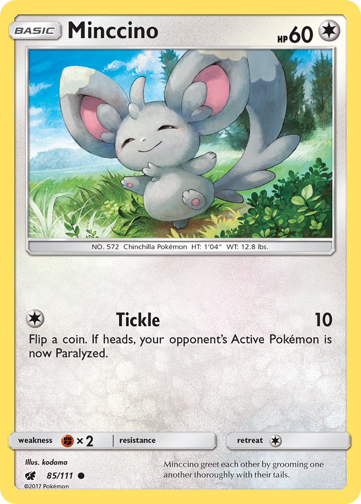 Minccino (85/111) [Sun & Moon: Crimson Invasion] - Destination Retro