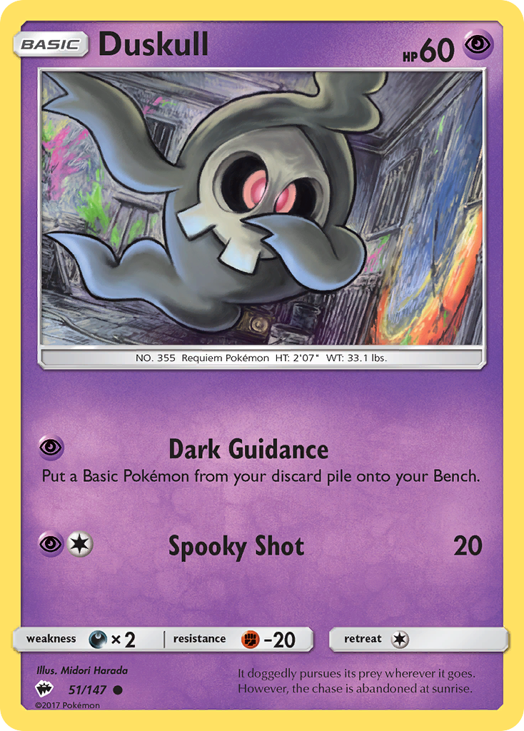 Duskull (51/147) [Sun & Moon: Burning Shadows] - Destination Retro