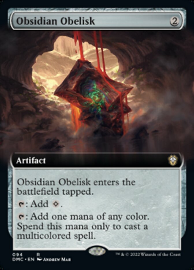 Obsidian Obelisk (Extended Art) [Dominaria United Commander] - Destination Retro