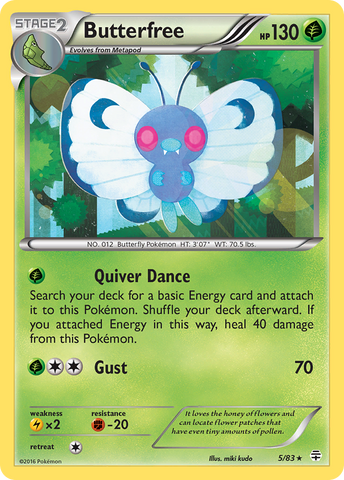 Butterfree (5/83) [XY: Generations] - Destination Retro