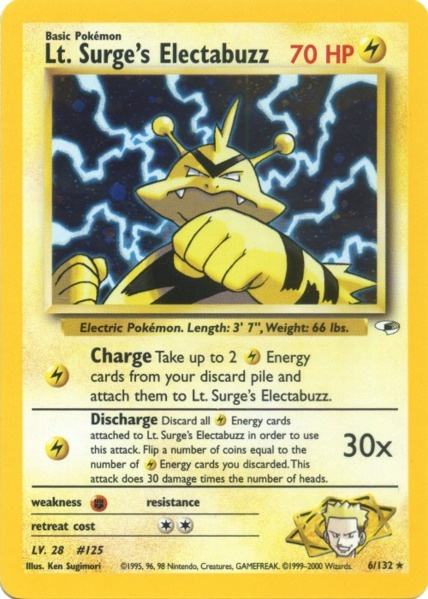 Lt. Surge's Electabuzz (6/132) [Gym Heroes Unlimited] - Destination Retro