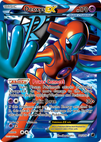 Deoxys EX (111/116) [Black & White: Plasma Freeze] - Destination Retro