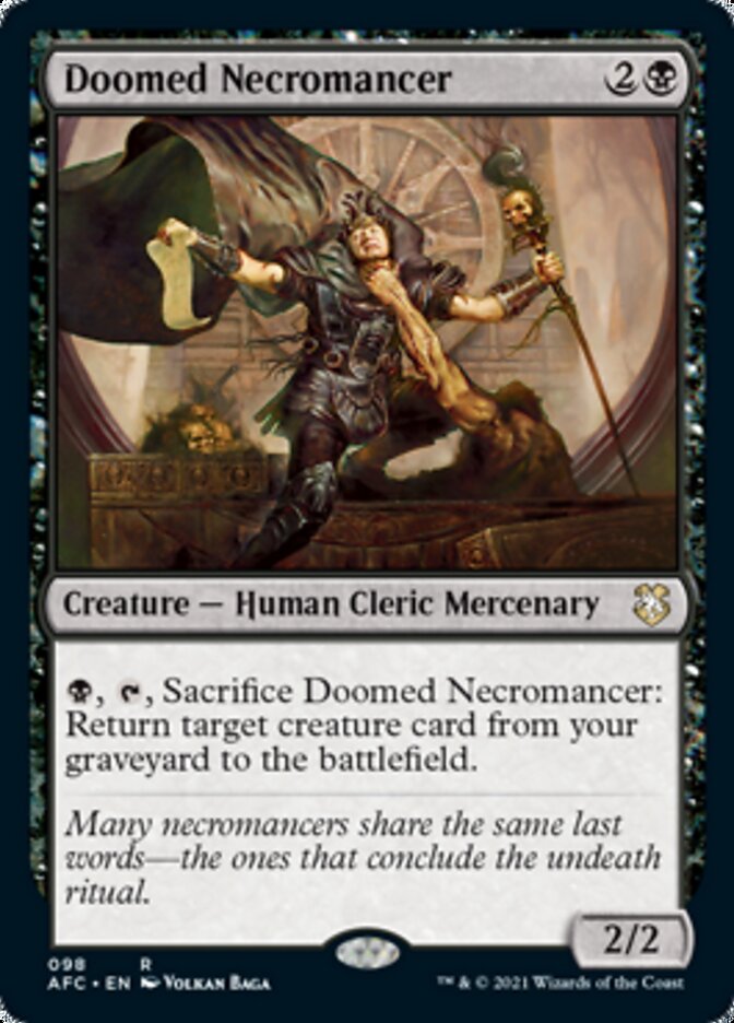Doomed Necromancer [Dungeons & Dragons: Adventures in the Forgotten Realms Commander] - Destination Retro