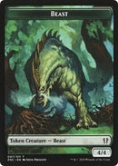 Beast // Saproling Double-sided Token [Commander: Zendikar Rising Tokens] - Destination Retro