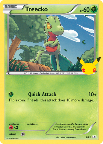 Treecko (3/25) [McDonald's 25th Anniversary] - Destination Retro