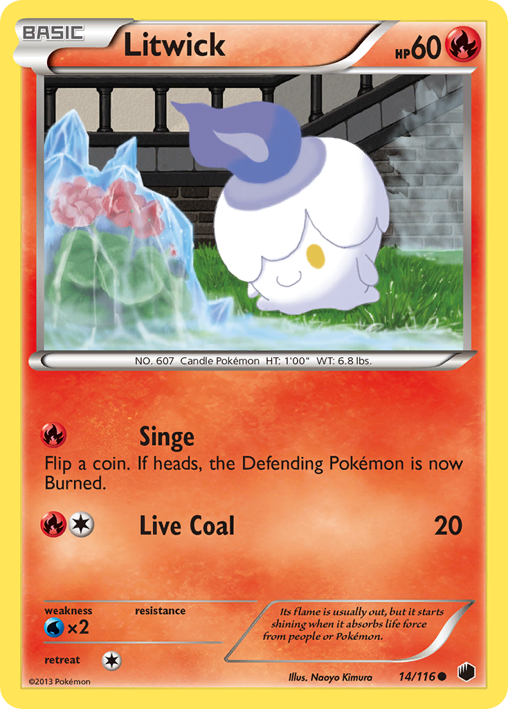 Litwick (14/116) [Black & White: Plasma Freeze] - Destination Retro
