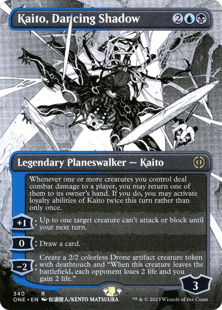 Kaito, Dancing Shadow (Borderless Manga) [Phyrexia: All Will Be One] - Destination Retro