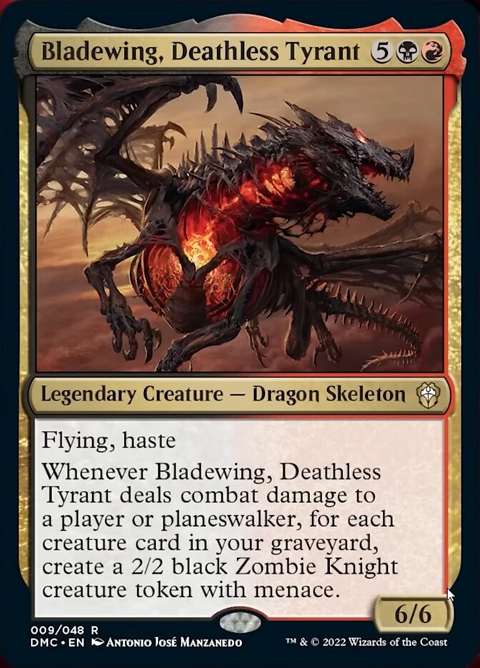 Bladewing, Deathless Tyrant [Dominaria United Commander] - Destination Retro