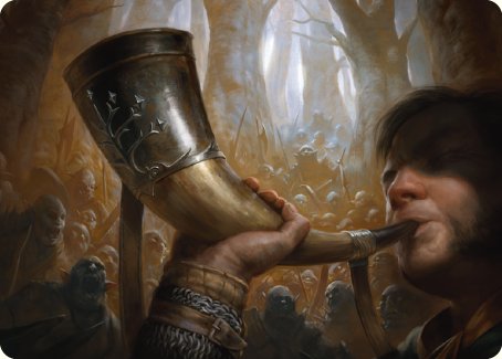 Horn of Gondor Art Card [The Lord of the Rings: Tales of Middle-earth Art Series] - Destination Retro