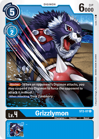 Grizzlymon [ST2-07] [Starter Deck: Cocytus Blue] - Destination Retro