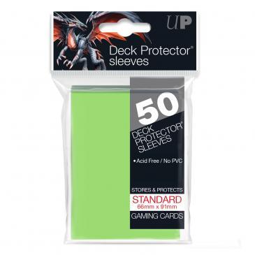 50ct Lime Green Standard Deck Protectors - Destination Retro