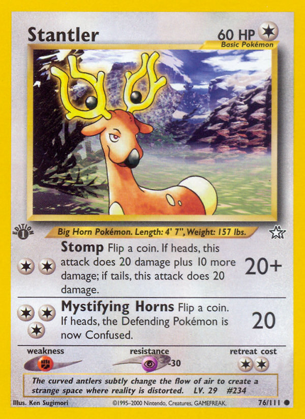 Stantler (76/111) [Neo Genesis 1st Edition] - Destination Retro