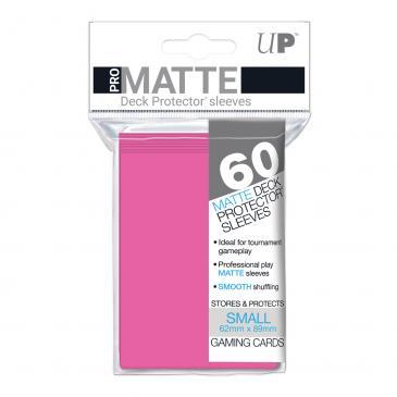 60ct Pro-Matte Bright Pink Small Deck Protectors - Destination Retro
