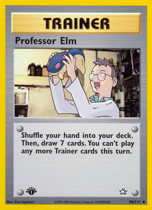 Professor Elm (96/111) [Neo Genesis 1st Edition] - Destination Retro