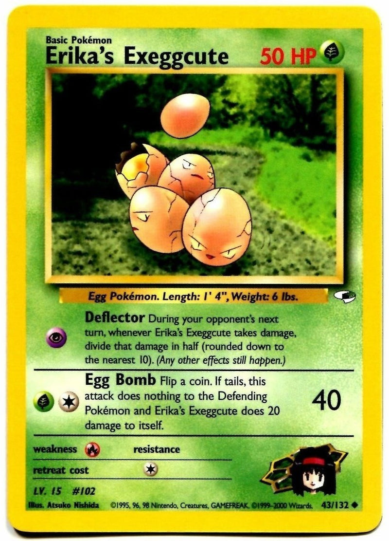 Erika's Exeggcute (43/132) [Gym Heroes Unlimited] - Destination Retro
