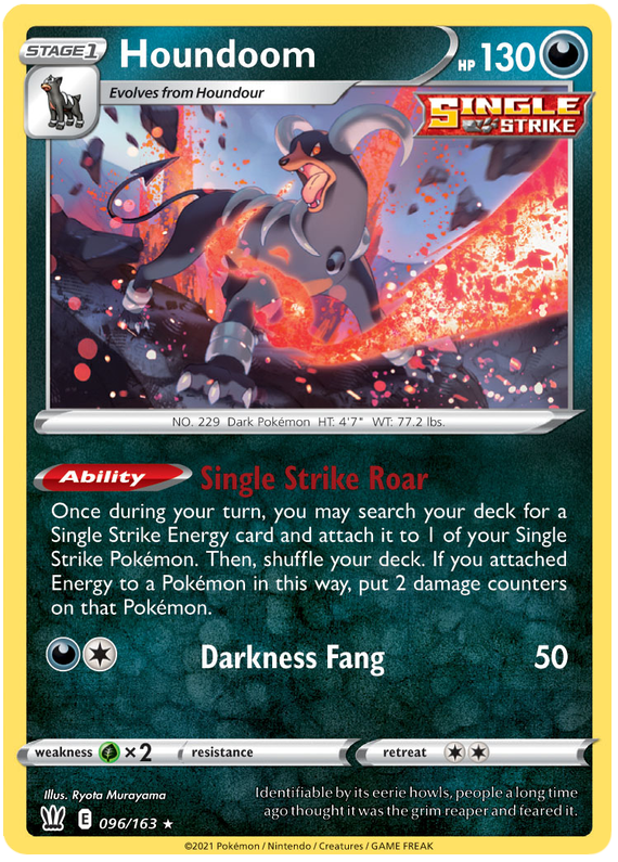 Houndoom (096/163) [Sword & Shield: Battle Styles] - Destination Retro