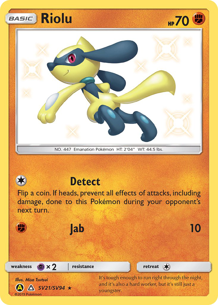 Riolu (SV21/SV94) [Sun & Moon: Hidden Fates - Shiny Vault] - Destination Retro