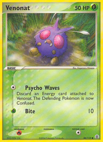 Venonat (84/112) [EX: FireRed & LeafGreen] - Destination Retro