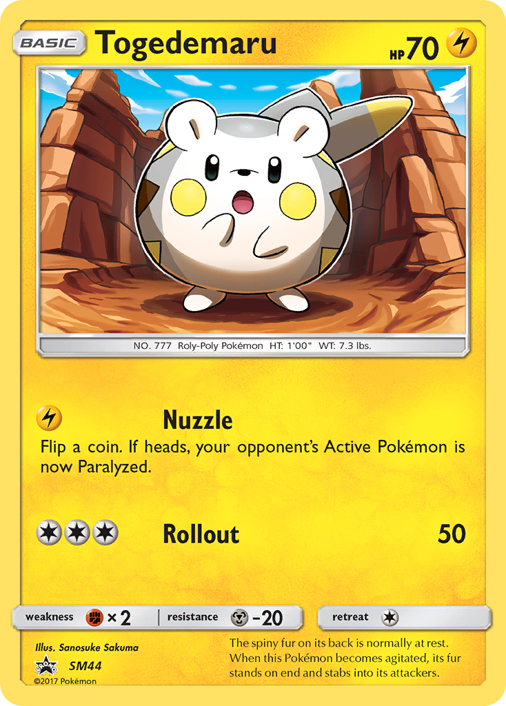 Togedemaru (SM44) [Sun & Moon: Black Star Promos] - Destination Retro