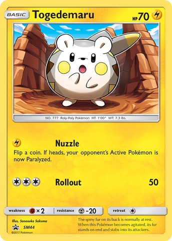 Togedemaru (SM44) [Sun & Moon: Black Star Promos] - Destination Retro
