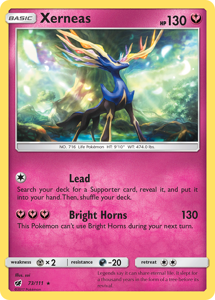Xerneas (73/111) [Sun & Moon: Crimson Invasion] - Destination Retro