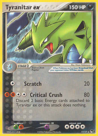 Tyranitar ex (17/17) [POP Series 1] - Destination Retro