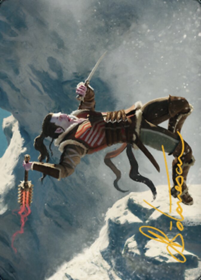 Balduvian Berserker Art Card (Gold-Stamped Signature) [Dominaria United Art Series] - Destination Retro