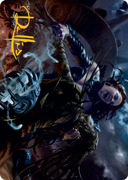 Olivia's Midnight Ambush Art Card (Gold-Stamped Signature) [Innistrad: Midnight Hunt Art Series] - Destination Retro
