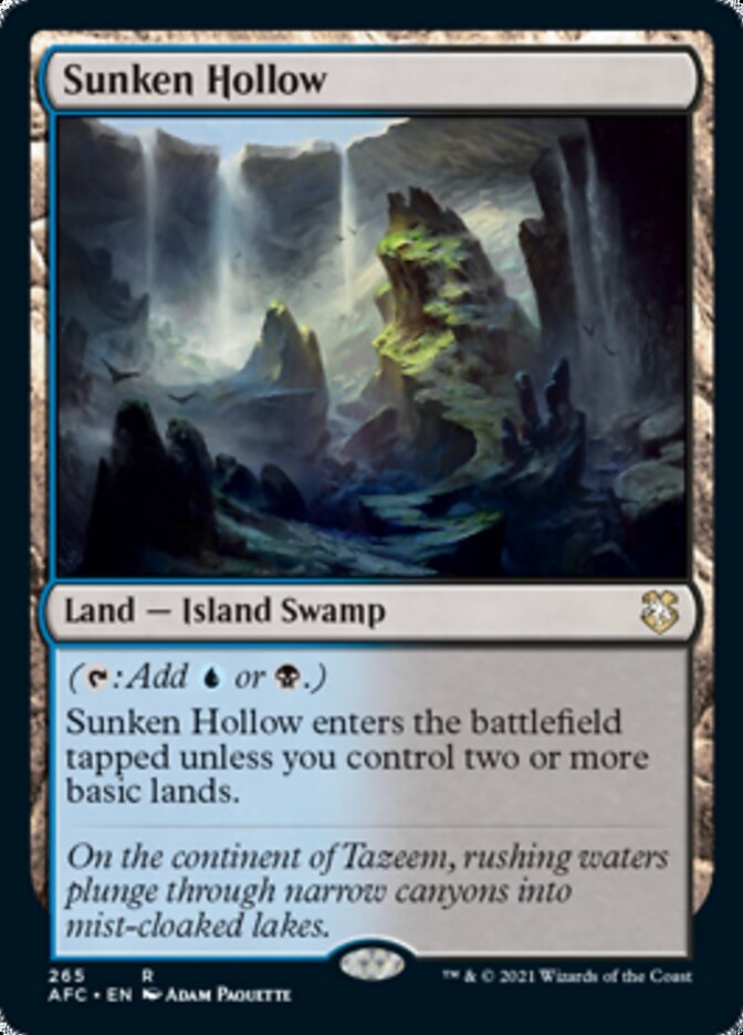 Sunken Hollow [Dungeons & Dragons: Adventures in the Forgotten Realms Commander] - Destination Retro