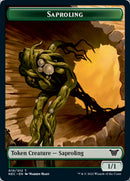 Saproling // Spirit (002) Double-sided Token [Kamigawa: Neon Dynasty Commander Tokens] - Destination Retro