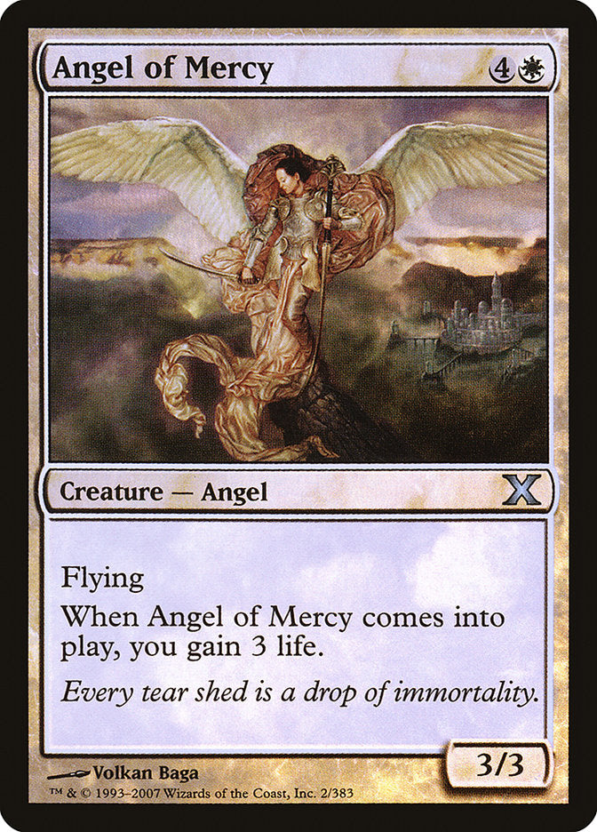 Angel of Mercy (Premium Foil) [Tenth Edition] - Destination Retro