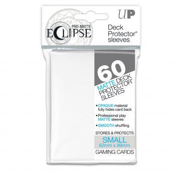 PRO-Matte Eclipse White Small Deck Protector sleeves 60ct - Destination Retro