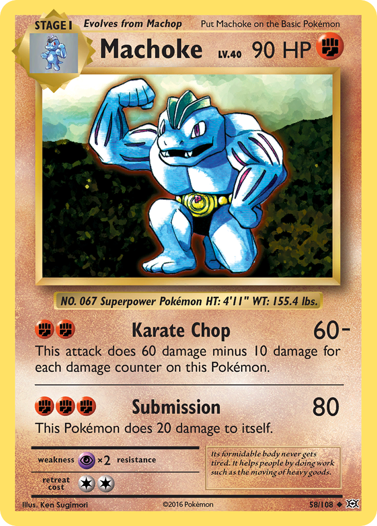 Machoke (58/108) [XY: Evolutions] - Destination Retro