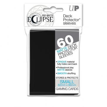 PRO-Matte Eclipse Black Small Deck Protector sleeves 60ct - Destination Retro